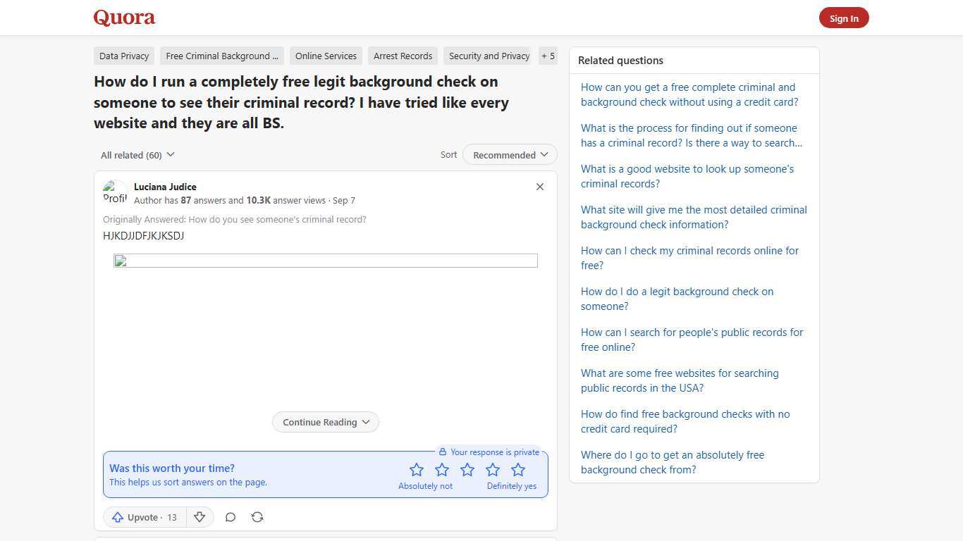 How to run a completely free legit background check on someone to see their criminal record - Quora